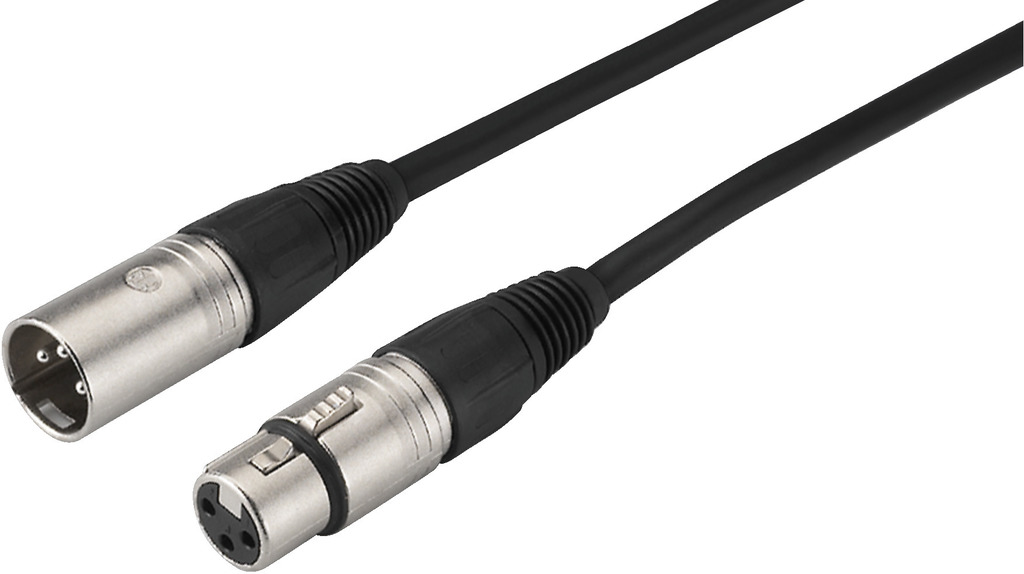 XLR cable, line and microphone extension cable
